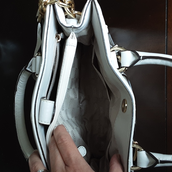 New Michael Kors Vanilla Hamiton Quilted Handbag Crossbody NWOT - Picture 7 of 11